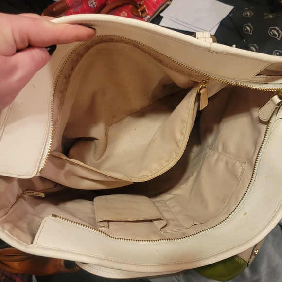 White Coach Tote - Picture 2 of 3